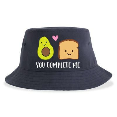 Avocado Toast You Complete Me Valentines Day Avocado Toast Sustainable Bucket Hat