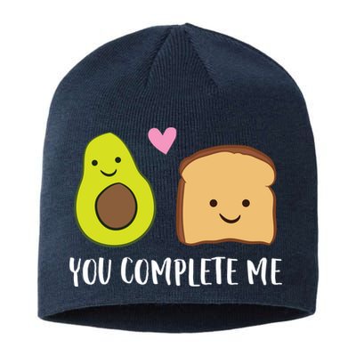 Avocado Toast You Complete Me Valentines Day Avocado Toast Sustainable Beanie