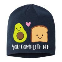 Avocado Toast You Complete Me Valentines Day Avocado Toast Sustainable Beanie