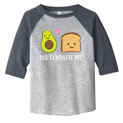 Avocado Toast You Complete Me Valentines Day Avocado Toast Toddler Fine Jersey T-Shirt