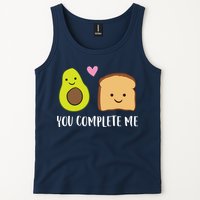 Avocado Toast You Complete Me Valentines Day Avocado Toast Tank Top