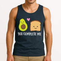 Avocado Toast You Complete Me Valentines Day Avocado Toast Tank Top