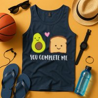 Avocado Toast You Complete Me Valentines Day Avocado Toast Tank Top