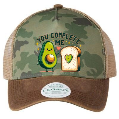 Avocado Toast You Complete Me Valentines Day Legacy Tie Dye Trucker Hat