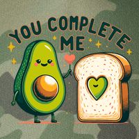 Avocado Toast You Complete Me Valentines Day Legacy Tie Dye Trucker Hat