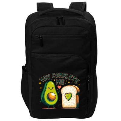 Avocado Toast You Complete Me Valentines Day Impact Tech Backpack
