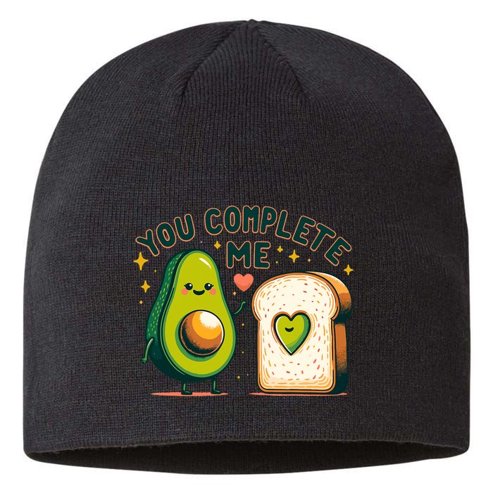 Avocado Toast You Complete Me Valentines Day Sustainable Beanie