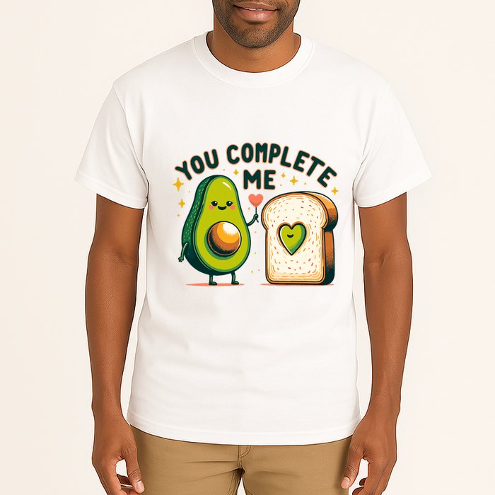 Avocado Toast You Complete Me Valentines Day Tall T-Shirt