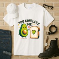 Avocado Toast You Complete Me Valentines Day Tall T-Shirt