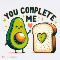 Avocado Toast You Complete Me Valentines Day Adult Drive Performance Visor