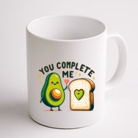Avocado Toast You Complete Me Valentines Day Mug