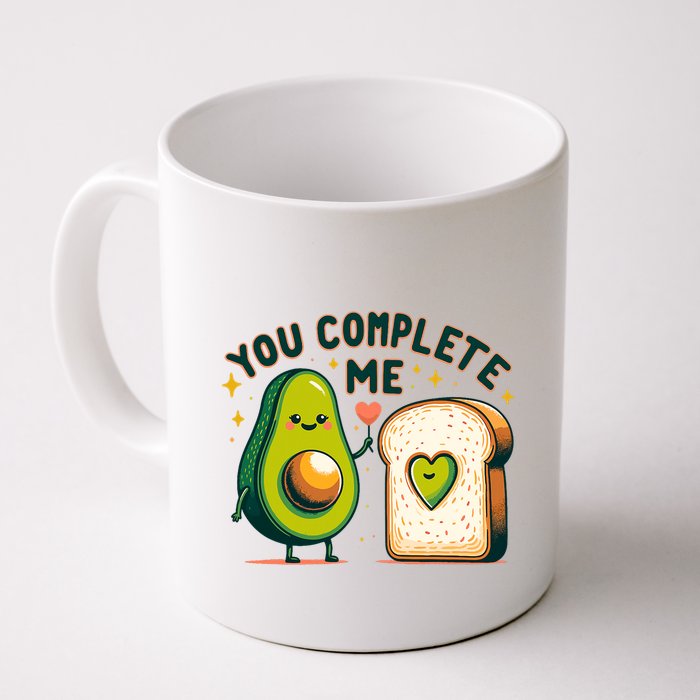 Avocado Toast You Complete Me Valentines Day Mug