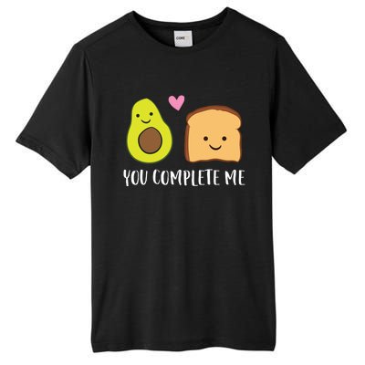 Avocado Toast You Complete Me Valentines Day Avocado Toast Tall Fusion ChromaSoft Performance T-Shirt