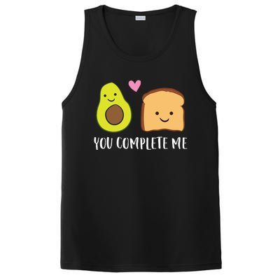 Avocado Toast You Complete Me Valentines Day Avocado Toast PosiCharge Competitor Tank