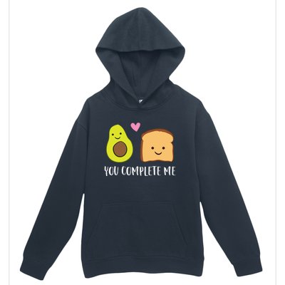 Avocado Toast You Complete Me Valentines Day Avocado Toast Urban Pullover Hoodie