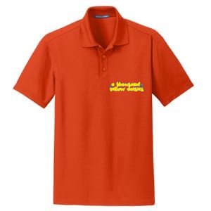 A Thousand Yellow Daisies Sticker Dry Zone Grid Polo