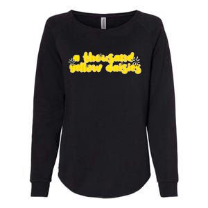 A Thousand Yellow Daisies Sticker Womens California Wash Sweatshirt