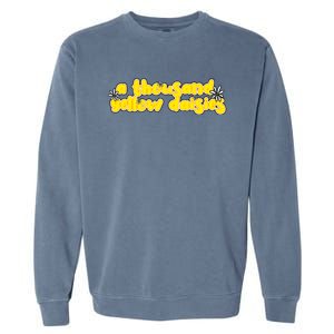 A Thousand Yellow Daisies Sticker Garment-Dyed Sweatshirt