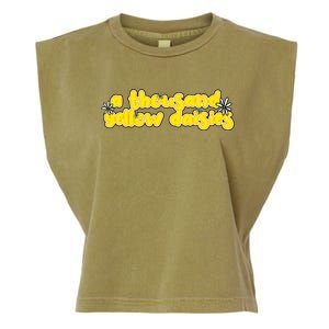 A Thousand Yellow Daisies Sticker Garment-Dyed Women's Muscle Tee