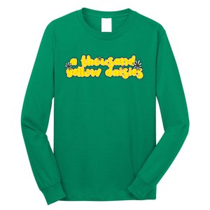 A Thousand Yellow Daisies Sticker Long Sleeve Shirt