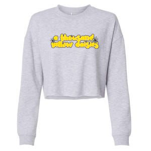 A Thousand Yellow Daisies Sticker Cropped Pullover Crew