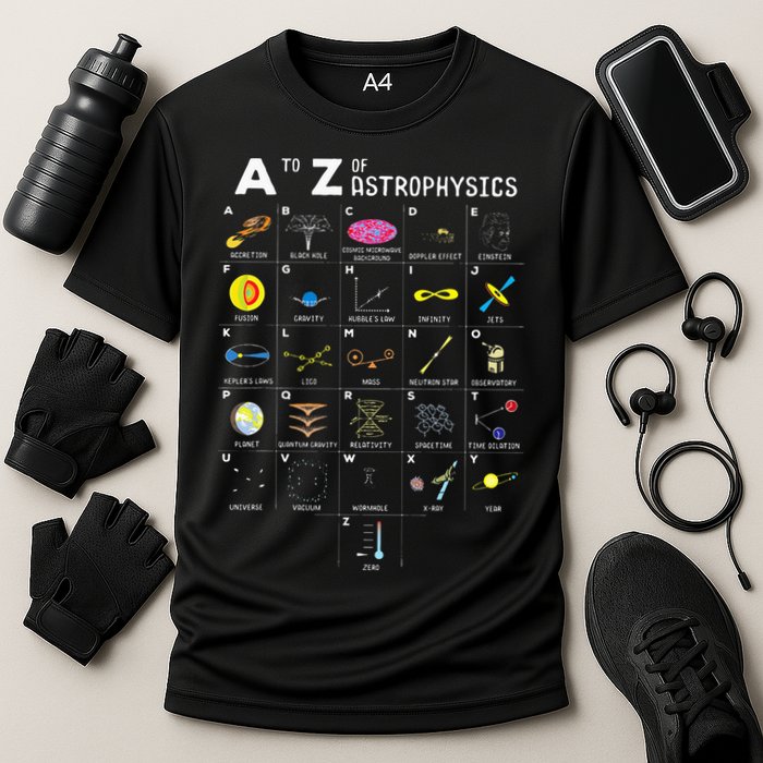 A To Z Funny Astronomy Lover Astrophysics Astronomer Gift Cooling Performance Crew T-Shirt