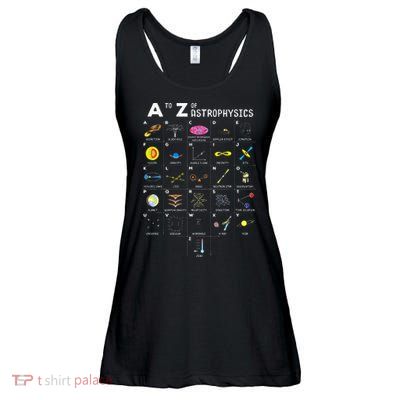 A To Z Funny Astronomy Lover Astrophysics Astronomer Gift Ladies Essential Flowy Tank