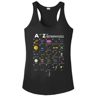 A To Z Funny Astronomy Lover Astrophysics Astronomer Gift Ladies PosiCharge Competitor Racerback Tank