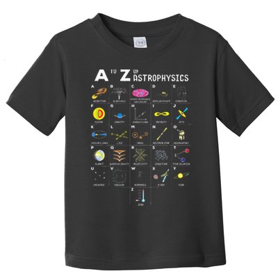 A To Z Funny Astronomy Lover Astrophysics Astronomer Gift Toddler T-Shirt