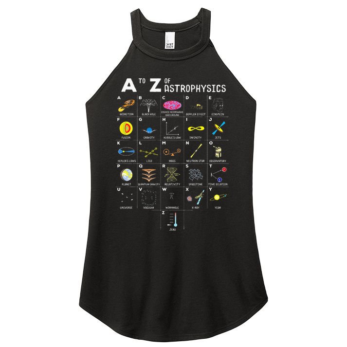 A To Z Funny Astronomy Lover Astrophysics Astronomer Gift Women's Perfect Tri Rocker Tank