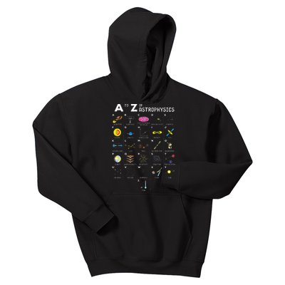 A To Z Funny Astronomy Lover Astrophysics Astronomer Gift Kids Hoodie