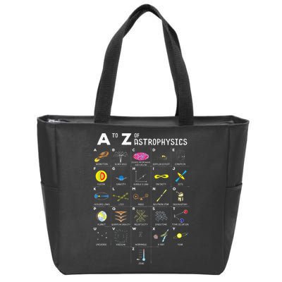 A To Z Funny Astronomy Lover Astrophysics Astronomer Gift Zip Tote Bag