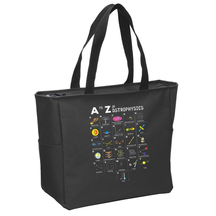 A To Z Funny Astronomy Lover Astrophysics Astronomer Gift Zip Tote Bag