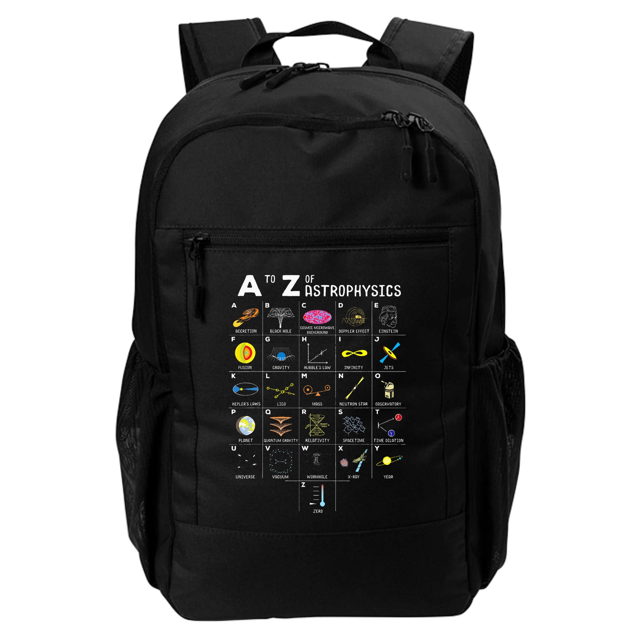 A To Z Funny Astronomy Lovers Astrophysics Astronomers Backpack