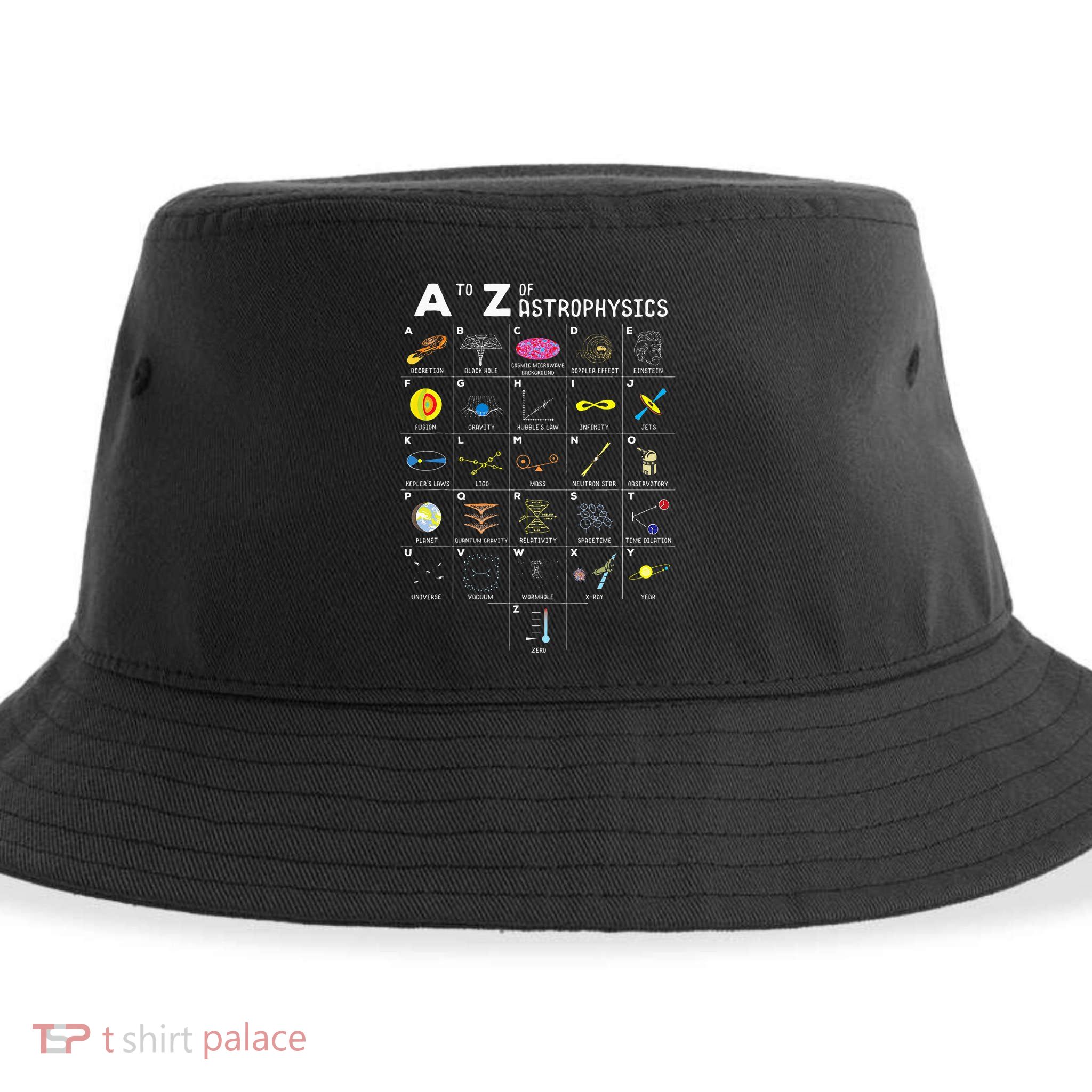 A To Z Funny Astronomy Lovers Astrophysics Astronomers Sustainable Bucket Hat