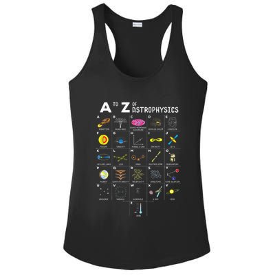 A To Z Funny Astronomy Lovers Astrophysics Astronomers Ladies PosiCharge Competitor Racerback Tank