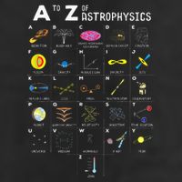 A To Z Funny Astronomy Lovers Astrophysics Astronomers 25L Jumbo Tote