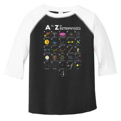 A To Z Funny Astronomy Lovers Astrophysics Astronomers Toddler Fine Jersey T-Shirt
