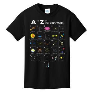 A To Z Funny Astronomy Lovers Astrophysics Astronomers Kids T-Shirt