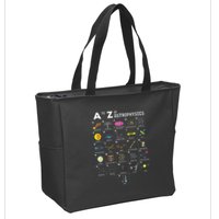 A To Z Funny Astronomy Lovers Astrophysics Astronomers Zip Tote Bag