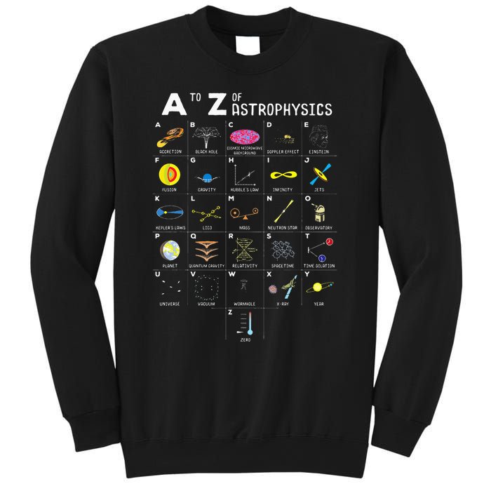 A To Z Funny Astronomy Lover Astrophysics Astronomer Gift Sweatshirt