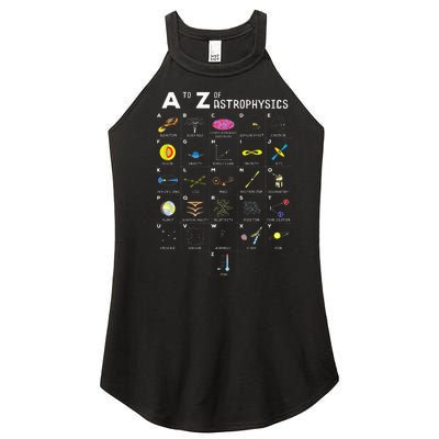 A To Z Funny Astronomy Lover Astrophysics Astronomer Gift Women’s Perfect Tri Rocker Tank