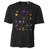 A To Z Funny Astronomy Lover Astrophysics Astronomer Cooling Performance Crew T-Shirt