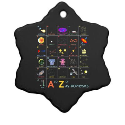 A To Z Funny Astronomy Lover Astrophysics Astronomer Ceramic Star Ornament