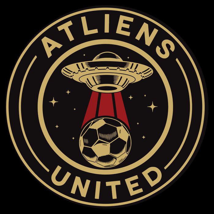 Atliens United 404 United Atlanta Soccer Fan Jersey Funny Apron
