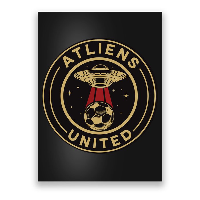 Atliens United 404 United Atlanta Soccer Fan Jersey Funny Poster