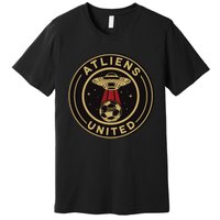 Atliens United 404 United Atlanta Soccer Fan Jersey Funny Premium T-Shirt