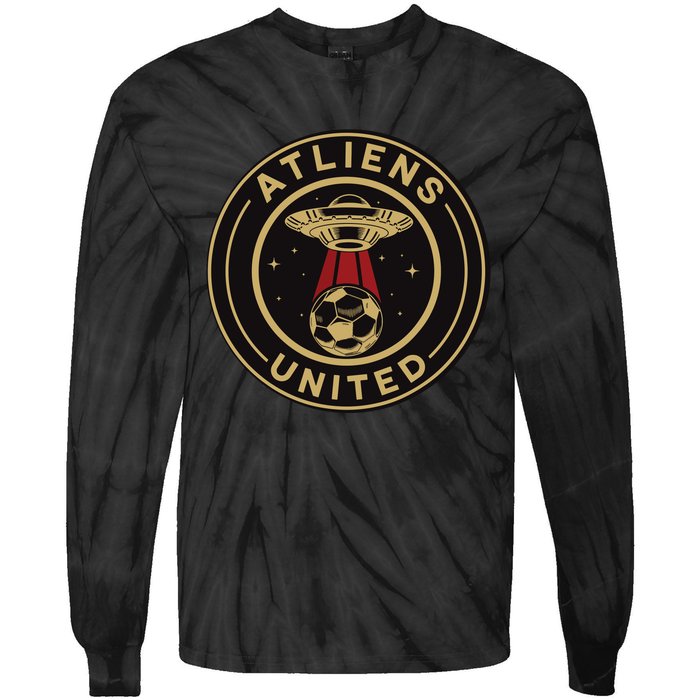 Atliens United 404 United Atlanta Soccer Fan Jersey Funny Tie-Dye Long Sleeve Shirt