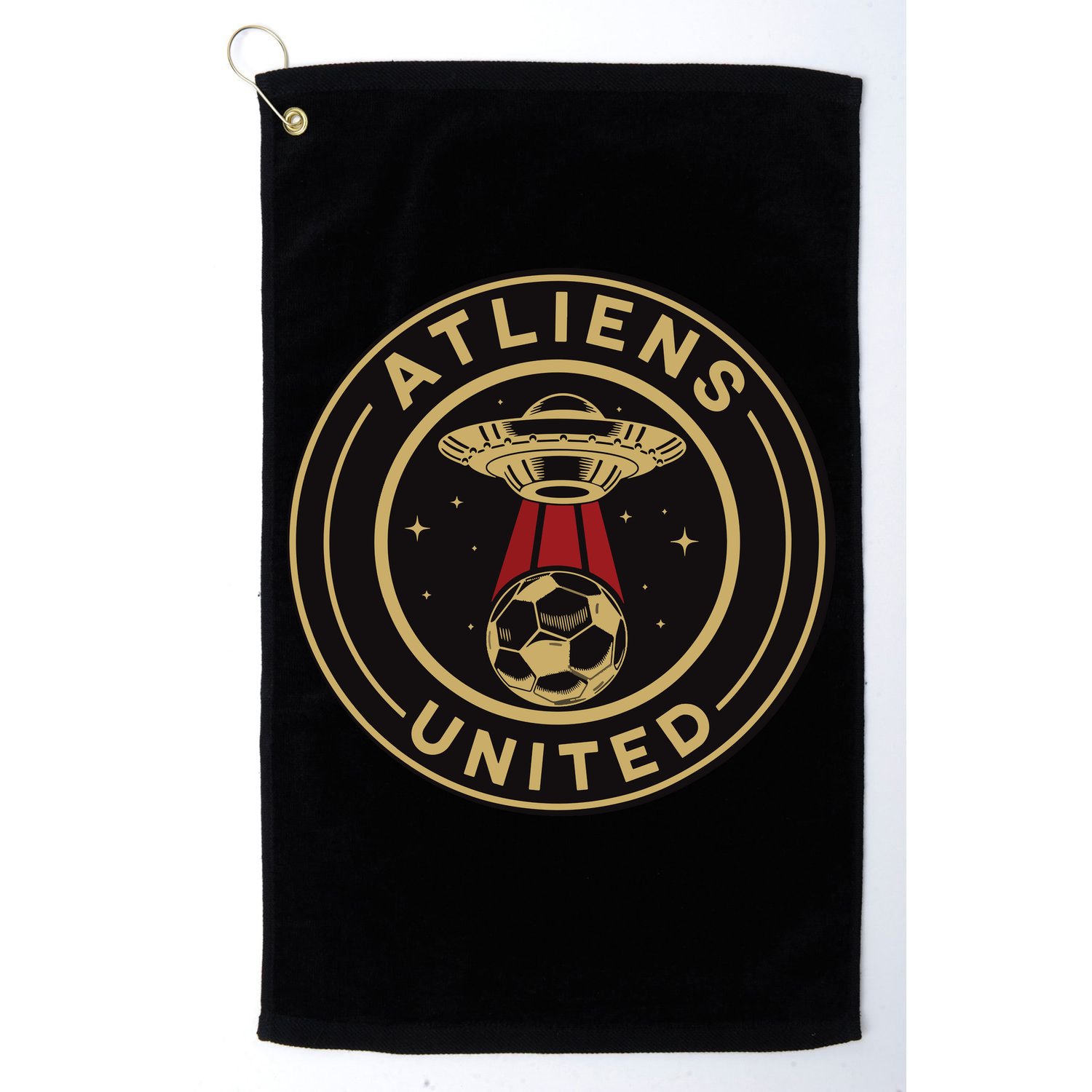 Atliens United 404 United Atlanta Soccer Fan Jersey Funny Golf Towel