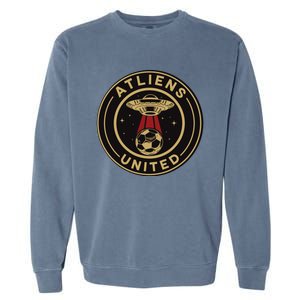 Atliens United 404 United Atlanta Soccer Fan Jersey Funny Garment-Dyed Sweatshirt